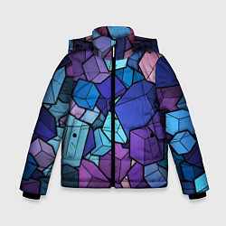 Зимняя куртка для мальчика Цветные кубы