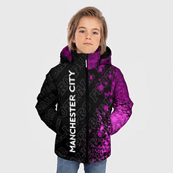 Куртка зимняя для мальчика Manchester City pro football: по-вертикали, цвет: 3D-черный — фото 2