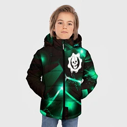 Куртка зимняя для мальчика Gears of War разлом плит, цвет: 3D-черный — фото 2