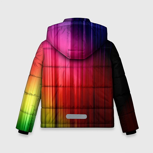 Зимняя куртка для мальчика Цветной спектр / 3D-Светло-серый – фото 2
