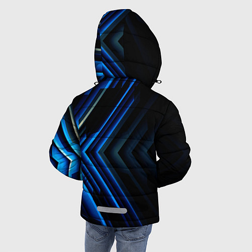 Зимняя куртка для мальчика Volvo строгий стиль / 3D-Светло-серый – фото 4