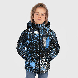 Куртка зимняя для мальчика Attack on Titan paint, цвет: 3D-светло-серый — фото 2
