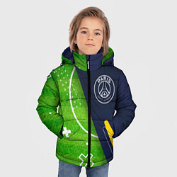 Куртка зимняя для мальчика PSG football field, цвет: 3D-черный — фото 2