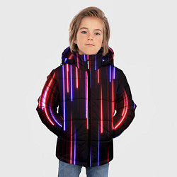 Куртка зимняя для мальчика Метеоритный дождь, цвет: 3D-черный — фото 2