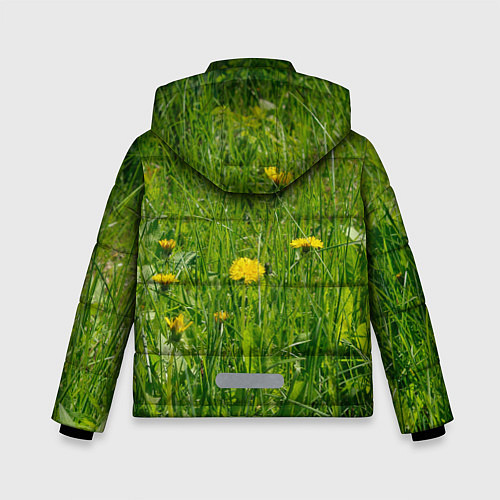 Зимняя куртка для мальчика Солнечные одуванчики / 3D-Светло-серый – фото 2