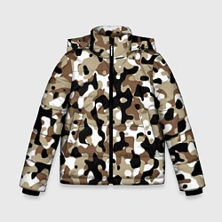 Куртка зимняя для мальчика Камуфляж Open Terrain, цвет: 3D-светло-серый