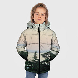 Куртка зимняя для мальчика Мягкий рассвет, цвет: 3D-красный — фото 2
