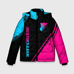 Зимняя куртка для мальчика Hoffenheim - neon gradient: надпись, символ