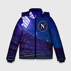 Куртка зимняя для мальчика Napoli ночное поле, цвет: 3D-черный