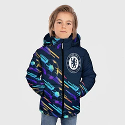 Куртка зимняя для мальчика Chelsea градиентные мячи, цвет: 3D-черный — фото 2