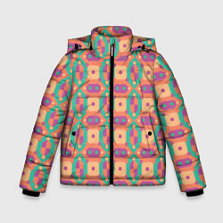 Зимняя куртка для мальчика Паттерн мозайка