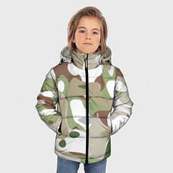 Куртка зимняя для мальчика Камуфляж зимний лес крупный, цвет: 3D-светло-серый — фото 2