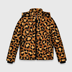 Куртка зимняя для мальчика Леопардовый цвет, цвет: 3D-черный