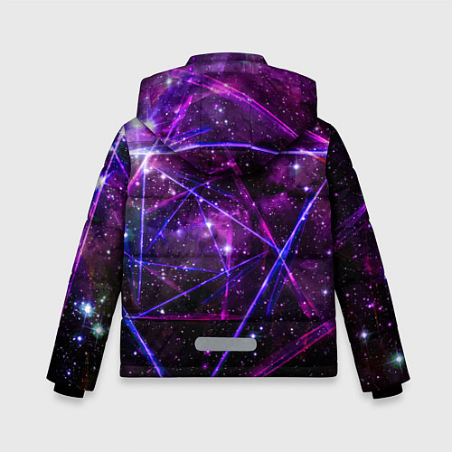 Зимняя куртка для мальчика Triangle space - Neon - Geometry / 3D-Светло-серый – фото 2
