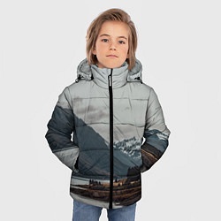 Куртка зимняя для мальчика Островoк на озере, цвет: 3D-красный — фото 2