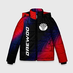 Куртка зимняя для мальчика Daewoo красный карбон, цвет: 3D-черный