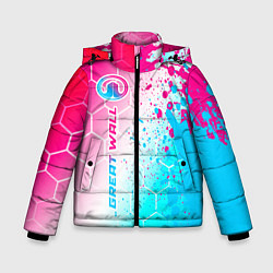 Зимняя куртка для мальчика Great Wall neon gradient style: по-вертикали