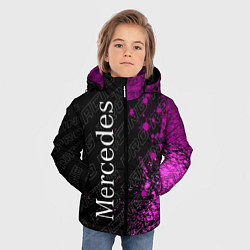 Куртка зимняя для мальчика Mercedes pro racing: по-вертикали, цвет: 3D-черный — фото 2