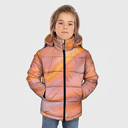 Куртка зимняя для мальчика Оранжевая река и краски, цвет: 3D-красный — фото 2