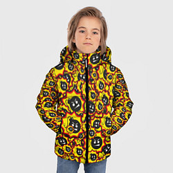 Куртка зимняя для мальчика Serious Sam logo pattern, цвет: 3D-черный — фото 2