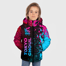 Куртка зимняя для мальчика Tokyo Ghoul - neon gradient: по-вертикали, цвет: 3D-черный — фото 2