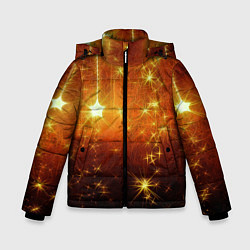 Зимняя куртка для мальчика Золотистае звёзды