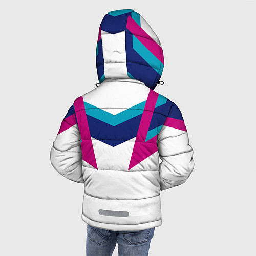 Зимняя куртка для мальчика FIRM белый спортик / 3D-Светло-серый – фото 4