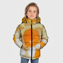 Куртка зимняя для мальчика Яичница с салом, цвет: 3D-черный — фото 2