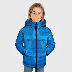 Куртка зимняя для мальчика Звезды Давида, цвет: 3D-черный — фото 2