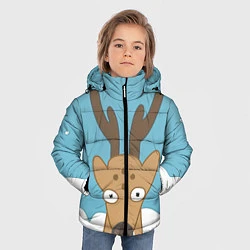 Куртка зимняя для мальчика Олень Джерри, цвет: 3D-красный — фото 2