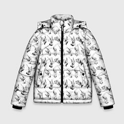 Куртка зимняя для мальчика Руки дирижера, цвет: 3D-черный