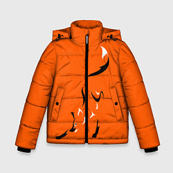 Куртка зимняя для мальчика Рыжая лисица, цвет: 3D-светло-серый