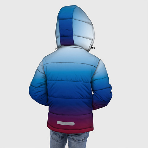 Зимняя куртка для мальчика Триколор Росии - градиент / 3D-Светло-серый – фото 4