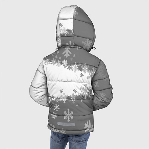 Зимняя куртка для мальчика Сноуборд серый / 3D-Светло-серый – фото 4