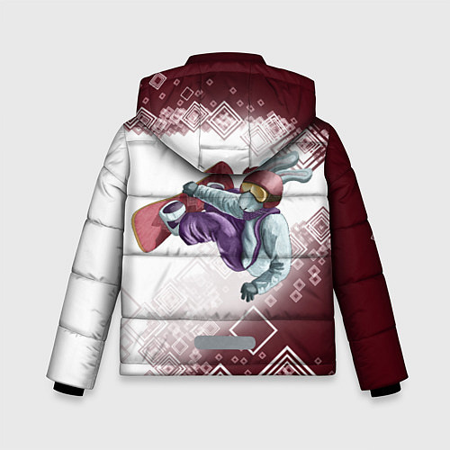 Зимняя куртка для мальчика Горы зовут Сноуборд / 3D-Красный – фото 2