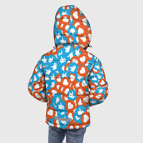 Зимняя куртка для мальчика Лайки / 3D-Светло-серый – фото 4