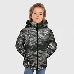 Куртка зимняя для мальчика Солнечный свет на текстуре воды, цвет: 3D-красный — фото 2