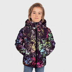 Куртка зимняя для мальчика Яркие краски, цвет: 3D-черный — фото 2