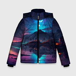 Зимняя куртка для мальчика Ночное небо, пейзаж