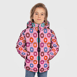 Куртка зимняя для мальчика Вкусные пончики, цвет: 3D-черный — фото 2
