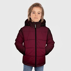 Куртка зимняя для мальчика Марсала темная, градиент, цвет: 3D-черный — фото 2
