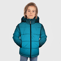 Куртка зимняя для мальчика Изумрудный градиент, цвет: 3D-черный — фото 2