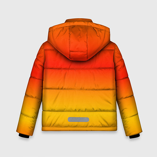 Зимняя куртка для мальчика Переливы оранжевого / 3D-Красный – фото 2