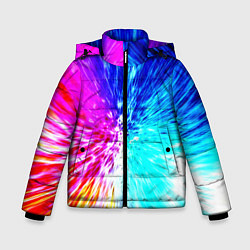 Куртка зимняя для мальчика Всплеск ярких красок, цвет: 3D-светло-серый
