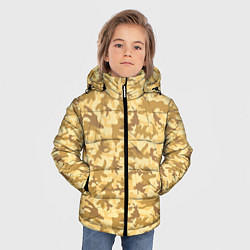 Куртка зимняя для мальчика Пустынный камуфляж, цвет: 3D-светло-серый — фото 2