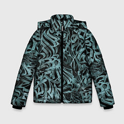 Куртка зимняя для мальчика Каллиграфический, цвет: 3D-светло-серый