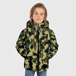 Куртка зимняя для мальчика Военный камуфляж, цвет: 3D-черный — фото 2