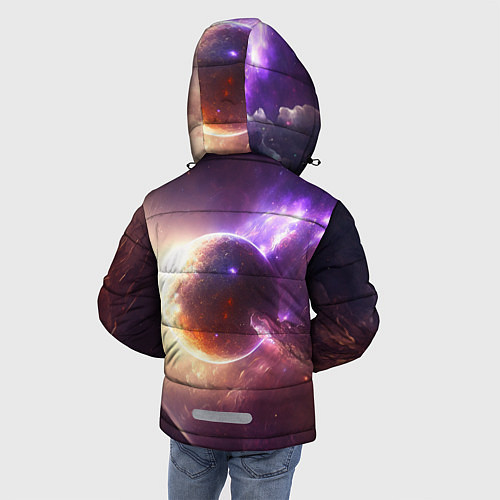 Зимняя куртка для мальчика Планета Алари / 3D-Светло-серый – фото 4