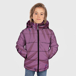 Куртка зимняя для мальчика Розовая пальма, цвет: 3D-черный — фото 2