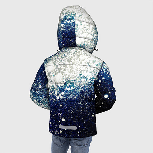 Зимняя куртка для мальчика Необъятные просторы вселенной / 3D-Светло-серый – фото 4